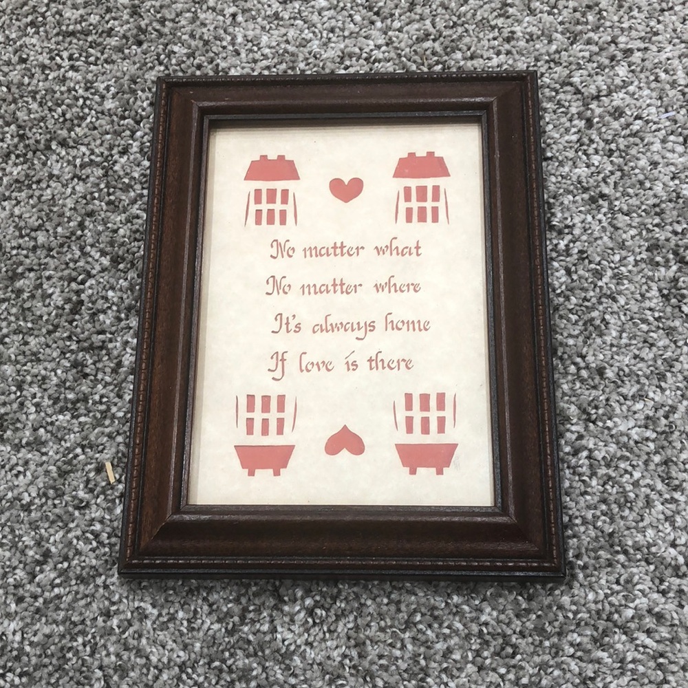 Framed Designs with Scissors decorative art. “No matter what no matter where...